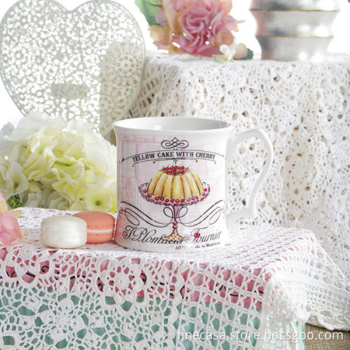 FINECASA 15 years manufactures of porcelain mug for home use